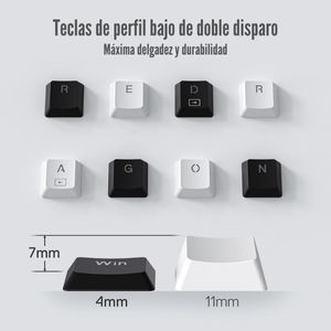 Teclado Redragon Horus Mini K632 60% Wired Switch Red Negro