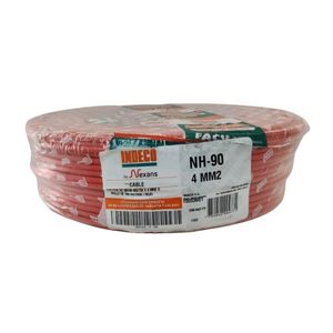 Cable Freetox-pc Nh90 450/750v 4mm2 Rojo R100 Indeco