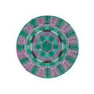 Plato Decorativo Tejido Multicolor ø38x8 cm
