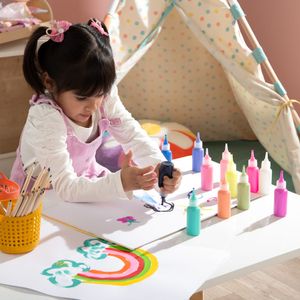 Set 12 Pinturas con Efecto Relieve 10x17x6 cm