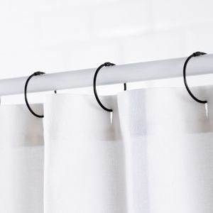 Set Argollas Metalicas para Cortina de Baño Ø5,8x cm