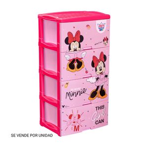 Comoda Big Box Reyplast Disney Minnie Polipropileno 4 Niveles - Color Variado