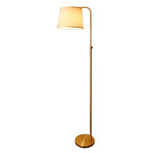 Lámpara Pie Blanca Dorada 155 cm
