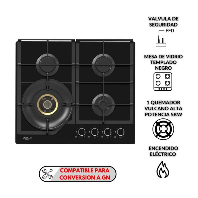 Horno empotrable a gas Klimatic Bonn