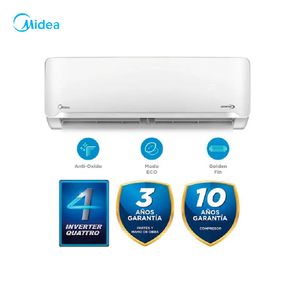 Aire Acondicionado Midea Split De 18,000 BTU Inverter Frío Solo
