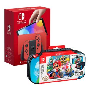 Consola Nintendo Switch Oled Mario Red + Estuche Mario Kart Bag
