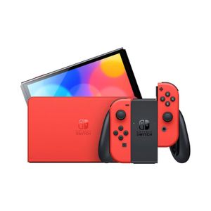 Consola Nintendo Switch Oled Mario Red + Estuche Mario Black