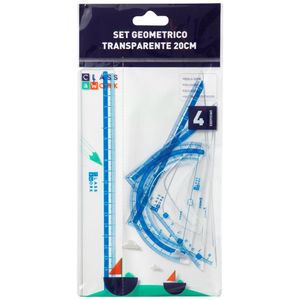 Set Geométrico CLASS&WORK 20cm Paquete 4un