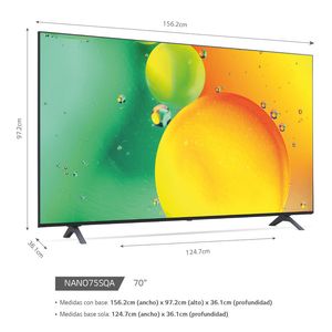 Televisor LG NanoCell UHD 4K ThinQ AI 70NANO75SQA (2022)