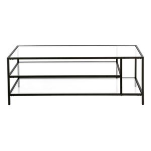 Mesa de Centro Casa Concepto Pariss Hecho de Metal Pintado al Horno Color Negro