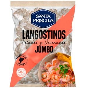 Langostino Pelado y Desvenado Jumbo SANTA PRISCILA Bolsa 454g