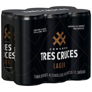 Cerveza TRES CRUCES Lata 310ml Paquete 6un