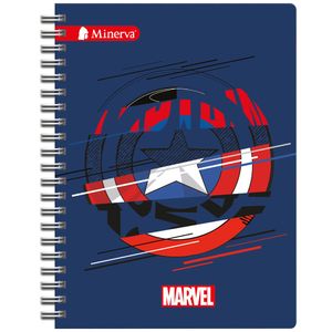 Cuaderno Espiralado MINERVA Cuadriculado A4 150hj Marvel (Modelos Aleatorios) B2S 24