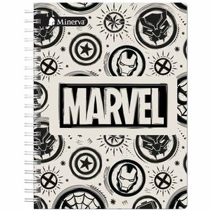 Cuaderno Espiralados MINERVA Cuadriculado A5 150hj Licencia (Modelos Aleatorios) B2S 24