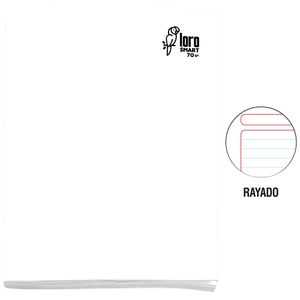 Cuaderno Deluxe Grapados LORO Rayado 80hj Solido (Modelos Aleatorios)