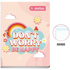 Cuaderno Deluxe Grapados JUSTUS Rayado 80hj Diseño (Modelos Aleatorios)