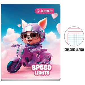 Cuaderno Deluxe Grapados JUSTUS Cuadriculado 80hj Diseño (Modelos Aleatorios) B2S 24