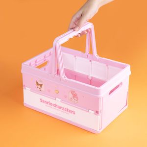 Organizador de plástico plegable de la colección de almacenamiento de personajes de sanrio rosa -  Sanrio