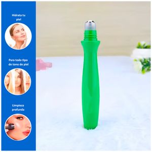 Contorno De Ojos Sérum Antiarrugas de Aloe Vera + Rodillo Eliminador de Grasa Facial