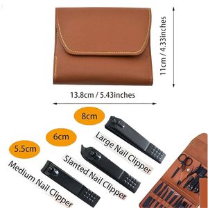Set Manicura Pedicura Acero Inoxidable cortauñas 16 Piezas M