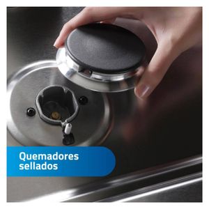 Cocina a Gas Indurama 4 Hornillas Fontana Gris