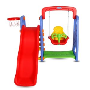 Tobogán para Niños Kingdom Rainbow 4 en 1 Rojo