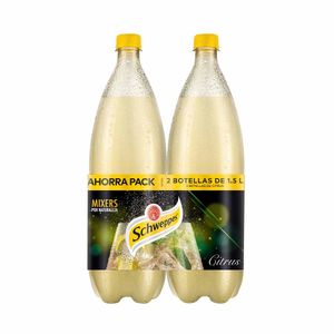 Gaseosa SCHWEPPES Citrus Botella 1.5L Paquete 2un