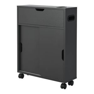 Mueble de Baño Organizador Moderno Tetsuro Negro R&R MUEBLES