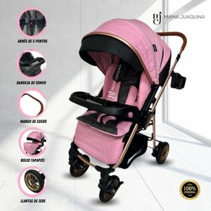 Coche Cuna Beautiful Mercury Rosado