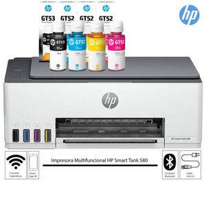 Impresora Multifuncional HP Smart Tank 580  wifi, bluetooth.