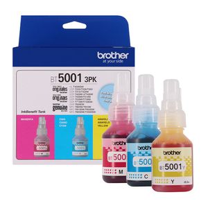 Pack 3 Tintas de colores Brother - BT5001-3PK