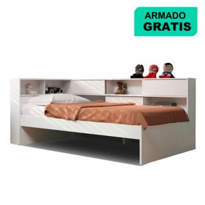 Cama - Estante Piccolo Blanco 1 Plaza