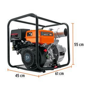 Motobomba Autocebante 4" x 4" 15HP a Gasolina Truper 102405