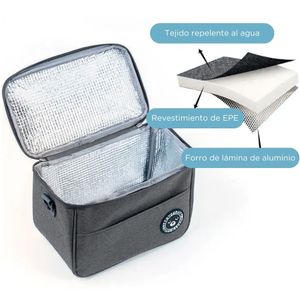 Lonchera Térmica Bolsa de Almuerzo Impermeable con Correa Plomo NR1-L