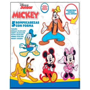 Rompecabezas DISNEY con 5 Figuras Forma Mickey Mouse JCA-3387