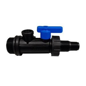 Multiconector 1 1/2 con valvula PVC Nicoll