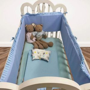 Protector De Baranda Maternelle Para Cuna Celeste