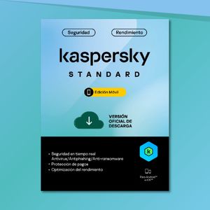 Antivirus digital Kaspersky Standard Mobile (Android-iOS), 1 dispositivo, 1 año