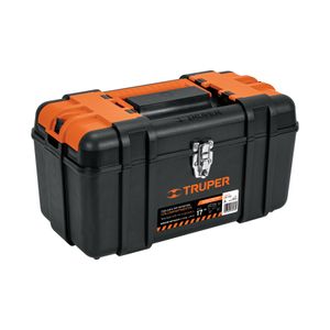 Caja para herramienta 17" con compartimentos broches metálicos Truper 102434