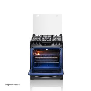 Cocina Indurama Niza De Pie a Gas 5 Quemadores Negro