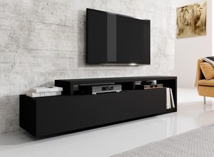 Mesa de TV Moderna Sibarys color Negro 1 cajón TU MESITA