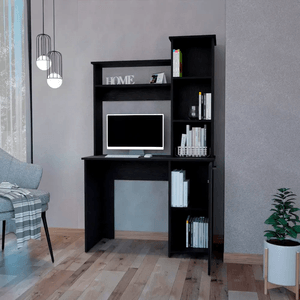 Mueble con Estante Vitorio color Negro 1 puerta TU MESITA