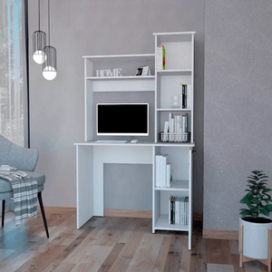 Mueble con Estante Vitorio color Blanco 1 puerta TU MESITA