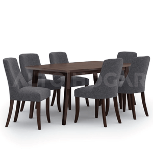 Juego de Comedor Alto Hogar 6 Sillas Loranna Gris Oscuro