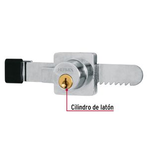 Chapa Cerradura para Vitrina Tipo Serrucho Hermex 43535