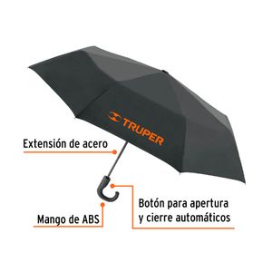 Paraguas Compacto Plegable 100 cm Truper 66074