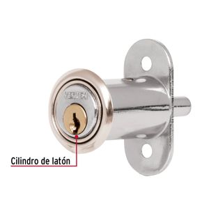 Chapa cerradura para Mueble Modelo 20 Cromo Hermex 43561