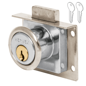Chapa Cerradura para Mueble Modelo 24 Cromo Hermex 43557