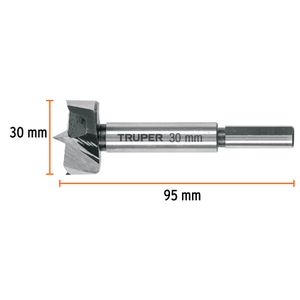 Broca para Madera Forstner 30mm Truper 102371