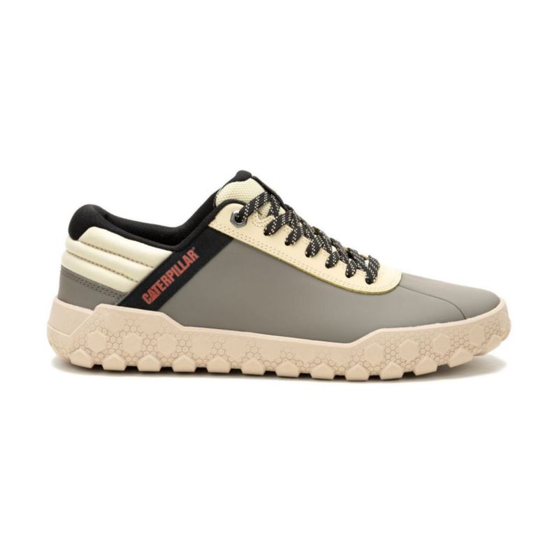Zapatillas Urbanas Cat Para Hombre Gris Cuero Talla 41 Real Plaza